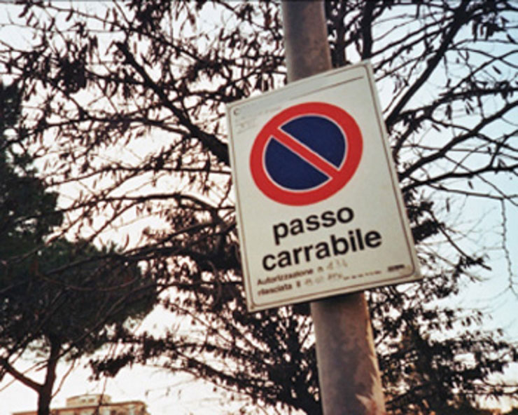 Passo carrabile roma